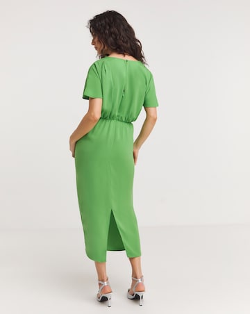 Joanna Hope Draped Midi Dress