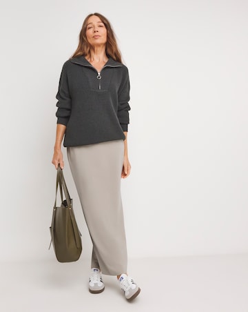 Ponte Maxi Pencil Skirt