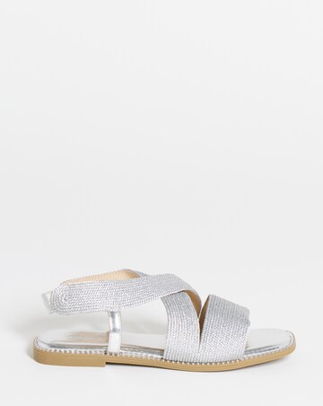 Janna Elasticated Flat Sandals - Extra Wide Fit (EEE)