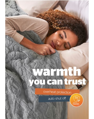 Silentight Luxury Super Cosy Heated Throw - Grey