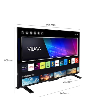 Toshiba 43UV2F53DBU 43in Smart TV 4K UHD HDR LCD Freely TV with Amazon Alexa