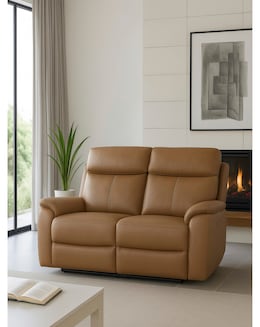 Aspire Kingsmere Leather Power Recliner 2 Seater