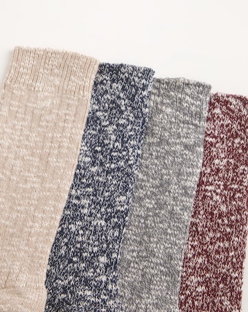 4 Pack Marl Socks