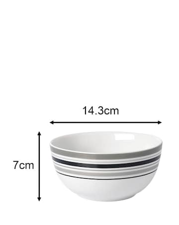 Waterside Brompton Grey 80 Piece Dinner Set