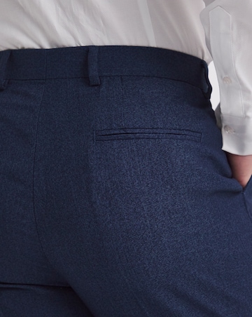 Navy Regular Fit Stretch Suit Trouser Short