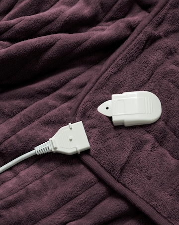 Slumberdown Comfy Hugs Plum Heated Throw
