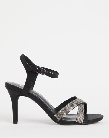 Joanna Hope Diamante Crossover Heeled Sandal - Wide Fit (E)