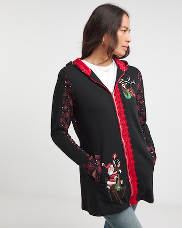 Joe Browns Rudolph the Reindeer Zip Hoodie