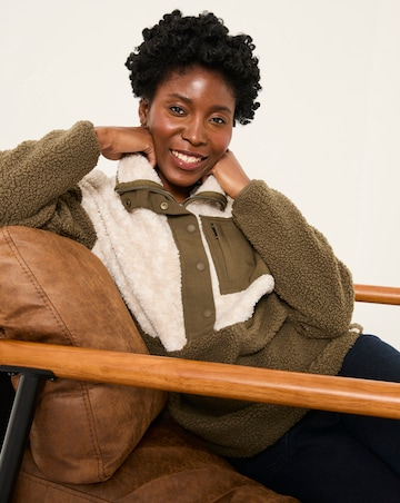 FatFace Colour Block Fleece