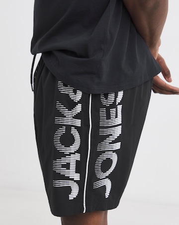 Jack & Jones Maui Logo Swim Short - Black