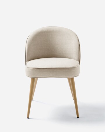 Oslo Round Dining Table with 4 Emilie Fabric Chairs