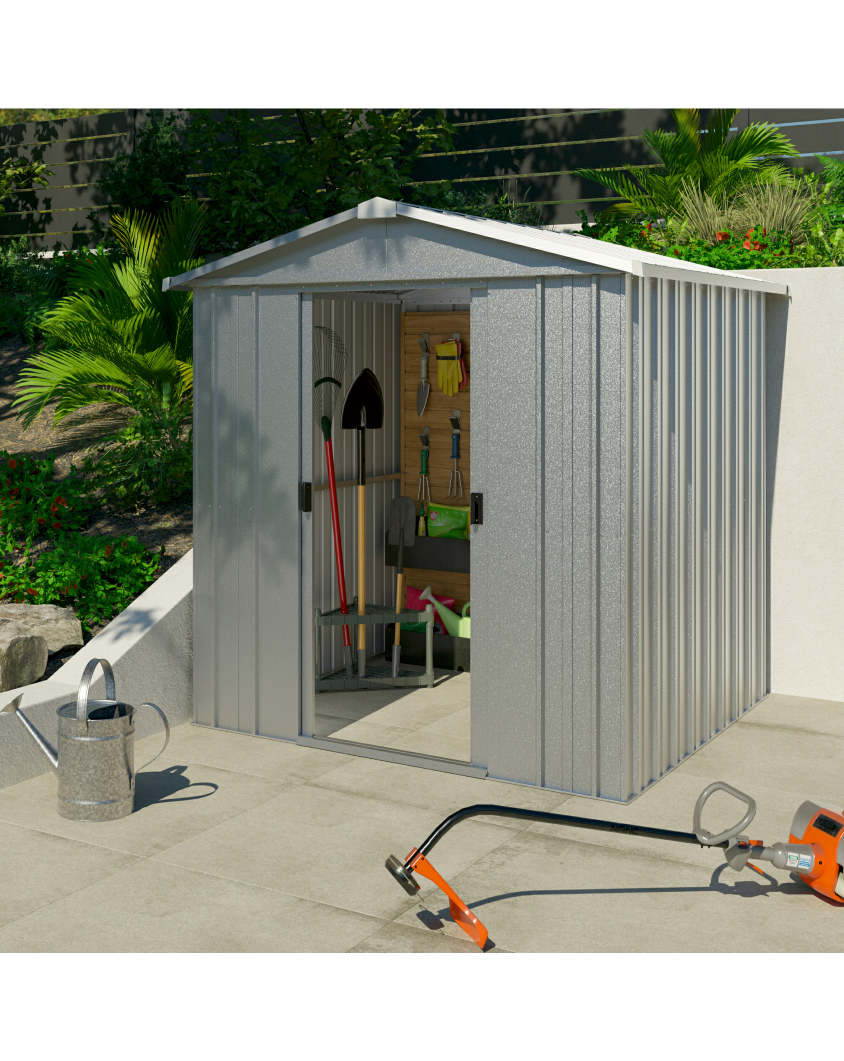 Yardmaster 6 X 8 Apex Metal Shed