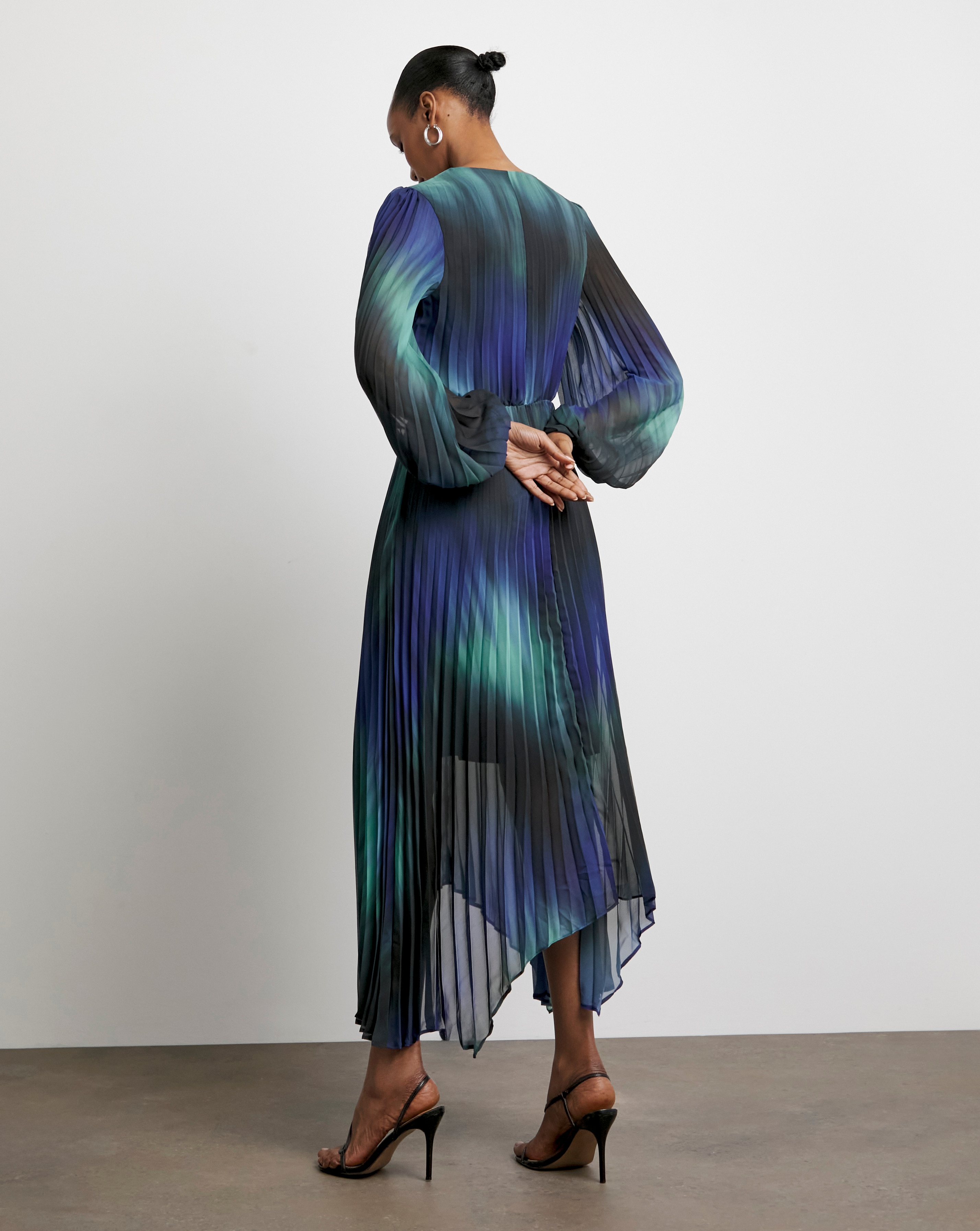 strapless open back dress Juliet Midi Dress-HORIZON / 4 main image 0