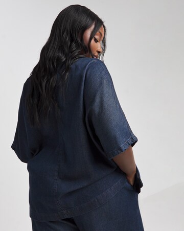 Nobody's Child Denim Short Sleeve Shirt