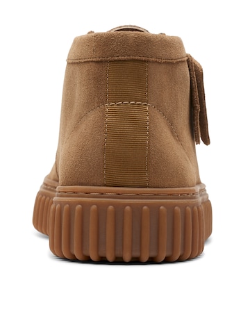 Clarks Suede Torhill Boots - Dark Sand