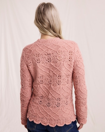 Julipa Pointelle Scallop Jumper
