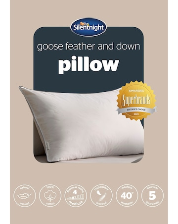 Silentnight Naturals Collection Goose Feather Pillow
