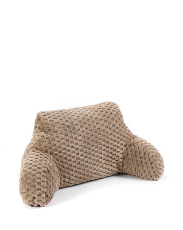 Chunky Waffle Faux Fur Cuddle Cushion