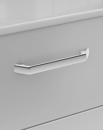 Kendal Ready Assembled High Gloss 3 Drawer Bedside Table