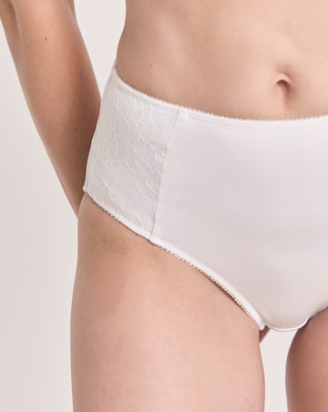 Pretty Secrets (2 Pack) New Sarah Cotton Full Fit Knickers White/Black