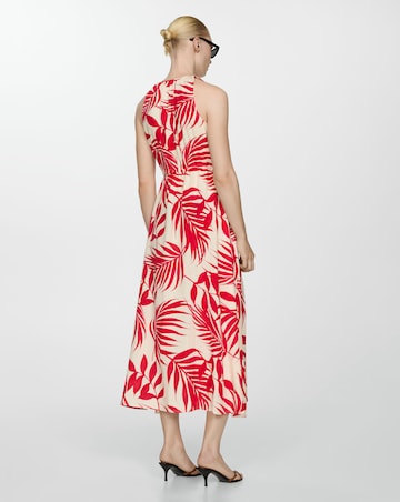 Mango Julia Leaf Print Dress