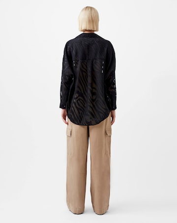 French Connection Zebra Devore Popover