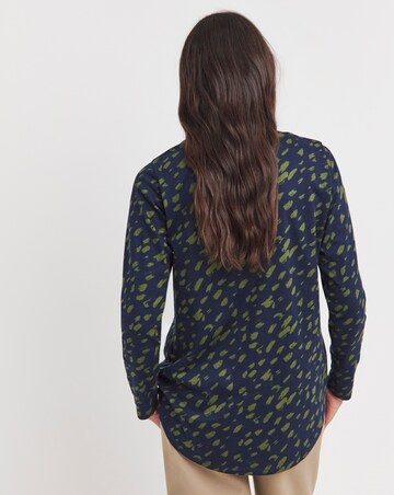 Pure Cotton Longline Long Sleeve Curved Hem