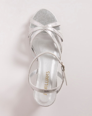 Peep Toe Wedge Occasion Sandal - Extra Wide Fit (EEE)