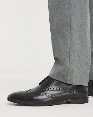 Formal Leather Brogue Wide