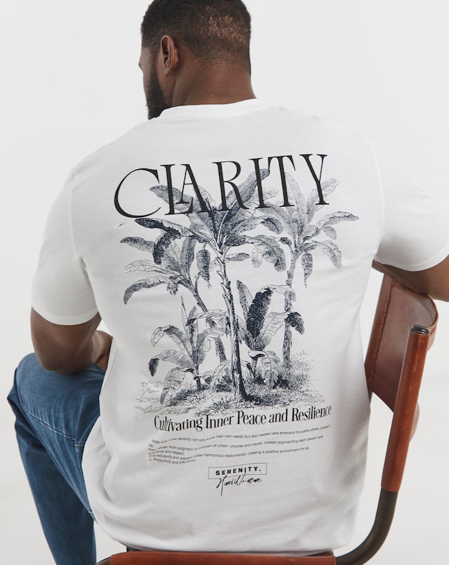 Jack & Jones Bradley Back Graphic T-Shirt - White