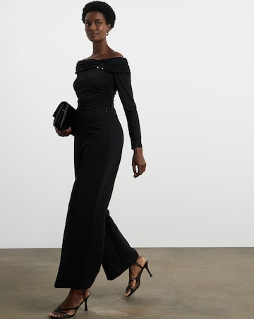 Joanna Hope Jersey Bardot Top With Detailing