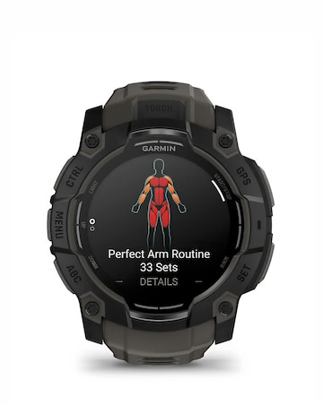 Garmin Instinct 3 50mm Smart Watch - Black/Charcoal