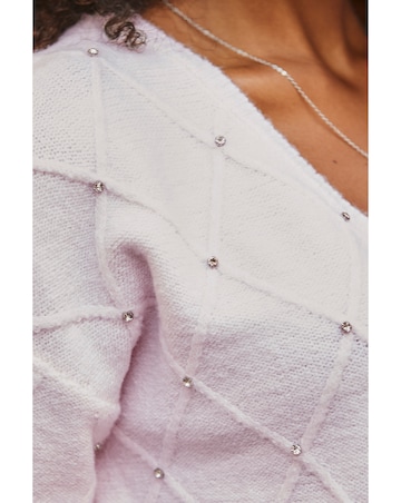 Sosandar Diamond V Neck Jumper