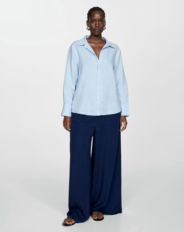 Mango Milos Lyocell Elastic Waistband Trousers