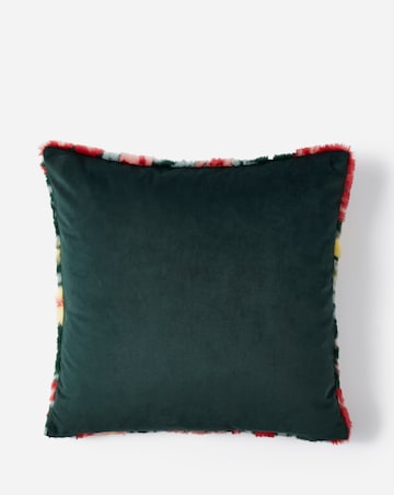 Ditsy Floral Faux Fur Cushion