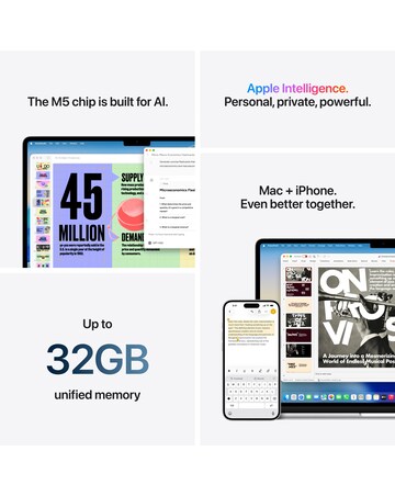 Apple MacBook Air (M5, 2026) 15in 10-core CPU 10-core GPU 16GB 512GB - Midnight