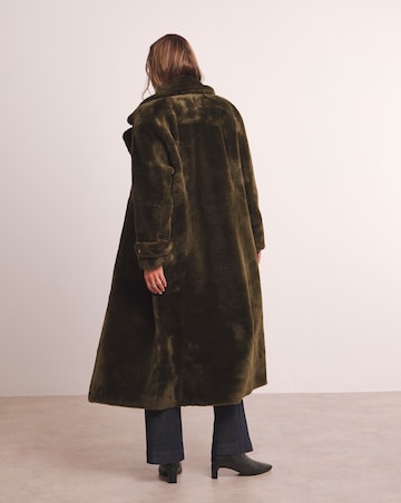Anthology Khaki Reversible Borg Shealing Coat
