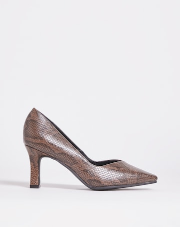 Heeled Court Shoe - Extra Wide Fit (EEE)