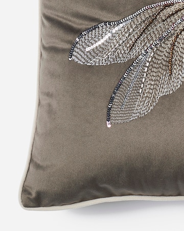 Embellished Dragonfly Cushion