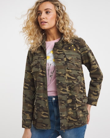Joe Browns Embroidered Camo Military Jacket