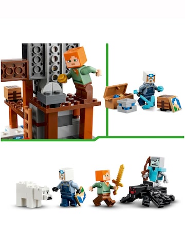 LEGO Minecraft The Pickaxe Mine Gamer-Room Decor, Axe Building Toy 21277