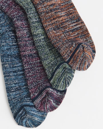 4 Pack Marl Boot Thick Boot Socks