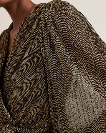 Phase Eight Alli Gold Textured Jumpsuit