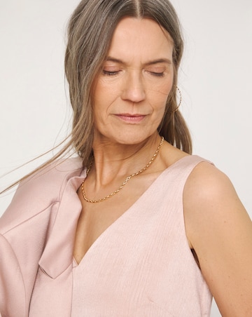 Satin V Neck Vest Top