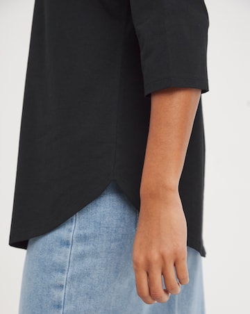 The Longline Long Sleeve Curved Hem