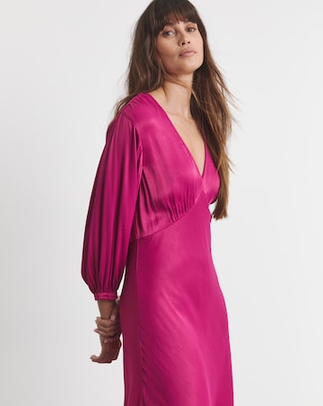 Joanna Hope Satin Midi Dress