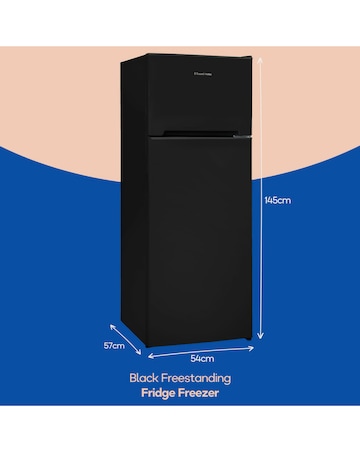 Russell Hobbs RH144TMFF541E1B Frost-Free Fridge Freezer - Black