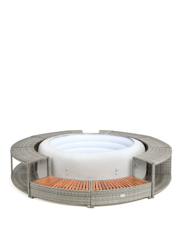 Lay-Z-Spa 200cm Round Rattan Hot Tub Surround