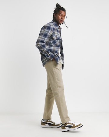 Double Pocket Check Overshirt