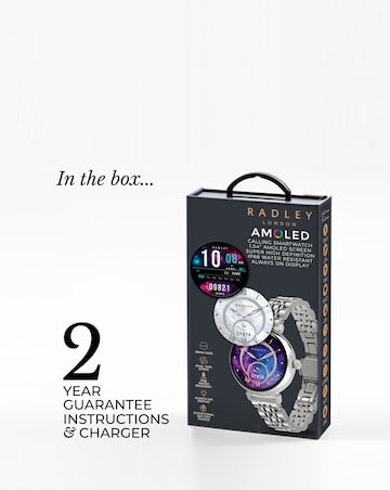 Radley Series 48 AMOLED T-Bar Smart Watch - Silver